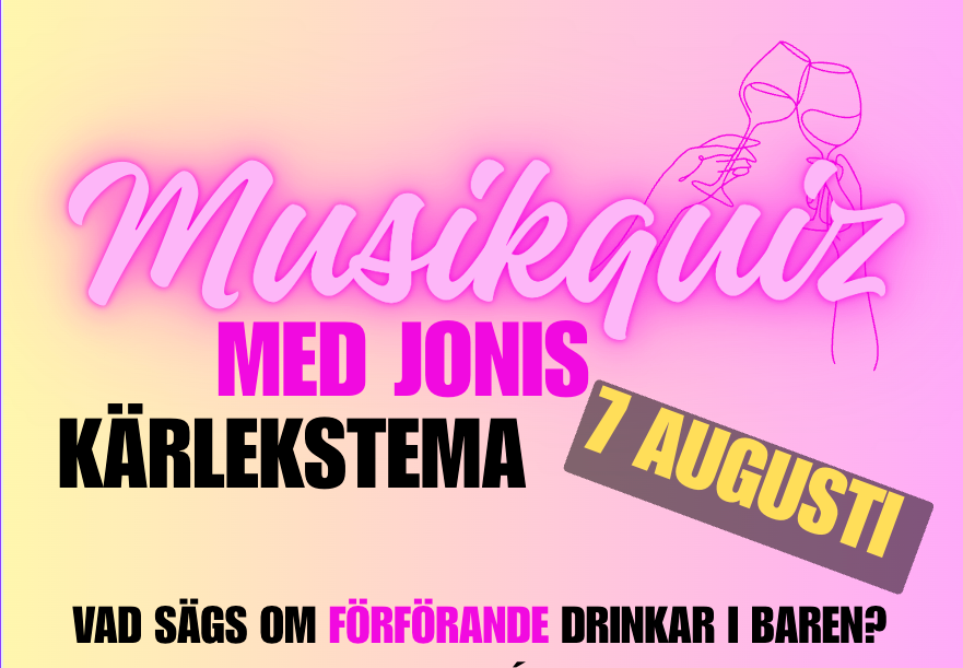 Musikquiz och burgare på grillen