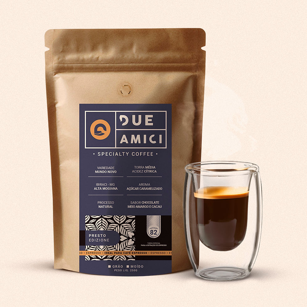 Café Especial Due Amici Presto, para espresso.