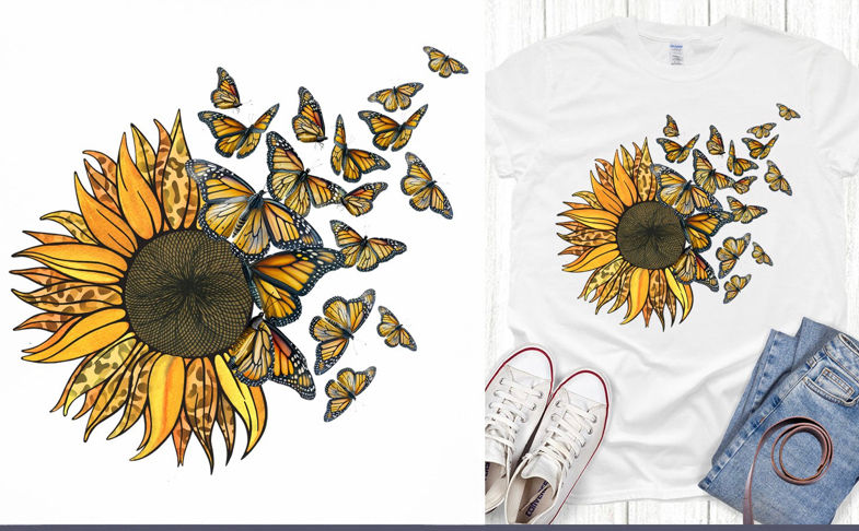 Sunflower Butterflies