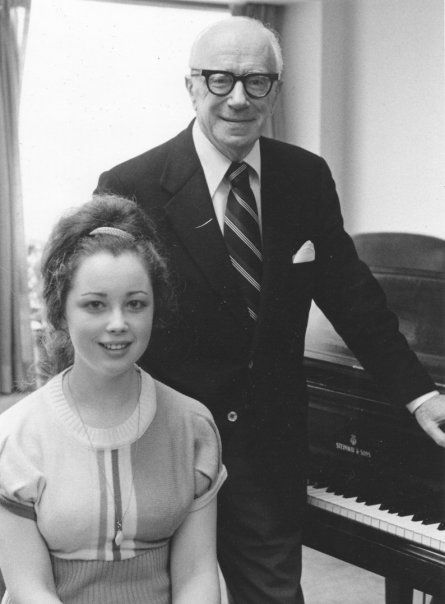 Sophia with her teacher, Sascha Gorodnitzki.