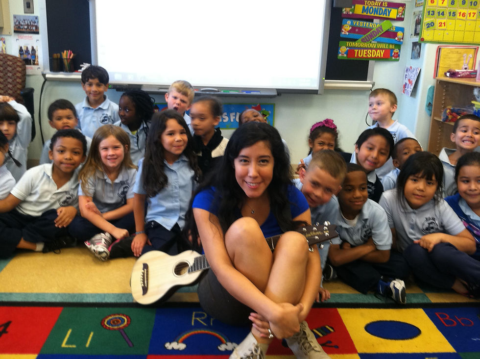 Flor at a school concert