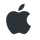 Apple logo, dark