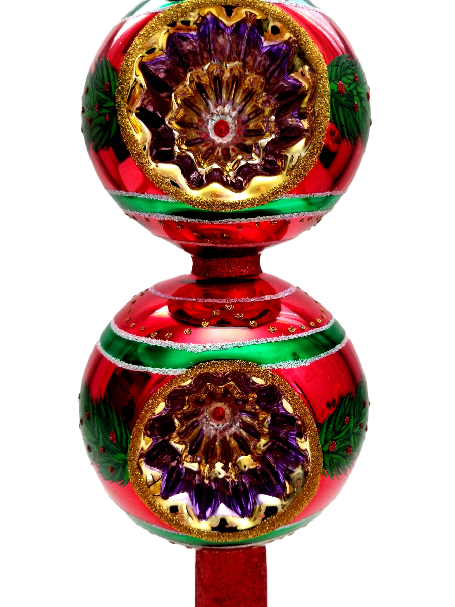 Thumbnail: Bottom ball view Radko #1017287 Christmas Treasure Finial