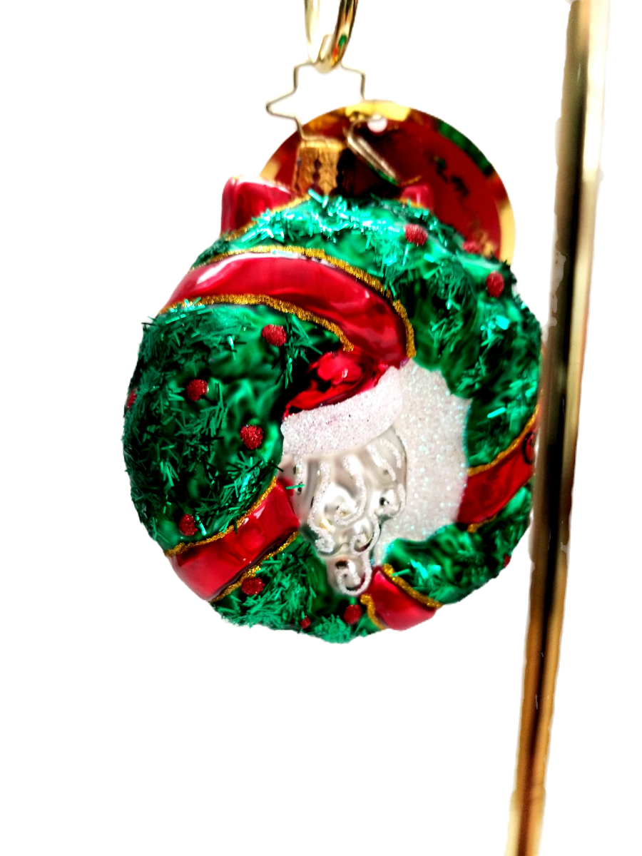 Thumbnail: Radko #1017709 Peek-A-Boo Santa Gem - 2015