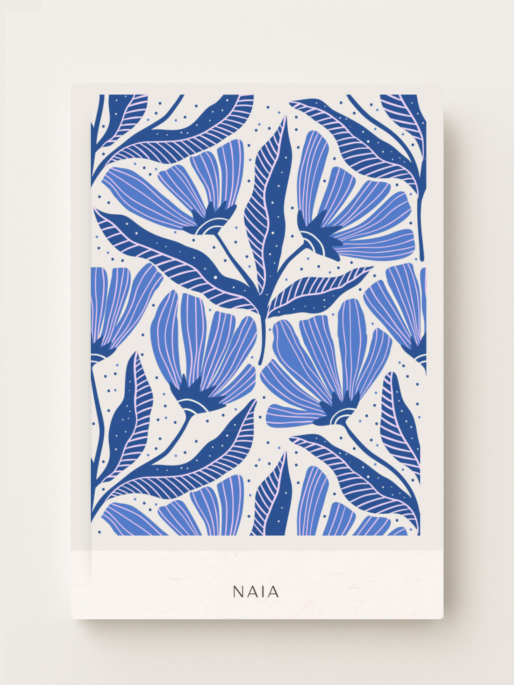 Custom Notebook | Blue Botanical