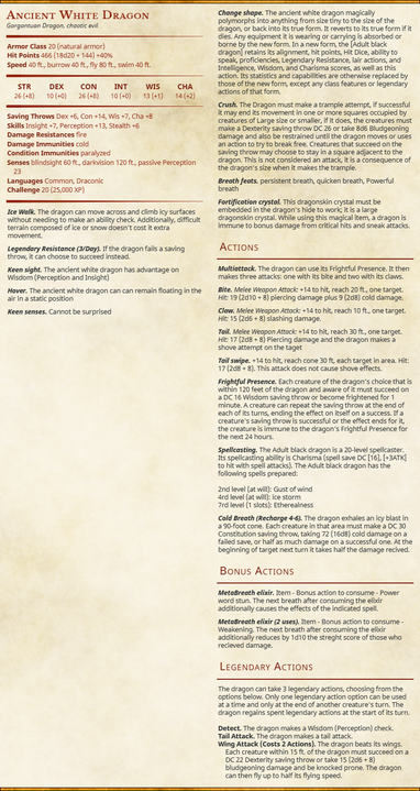 white dragon ancient