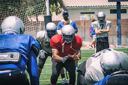 2014 Intra-team scrimmage Blue-Grey game 8065.jpg