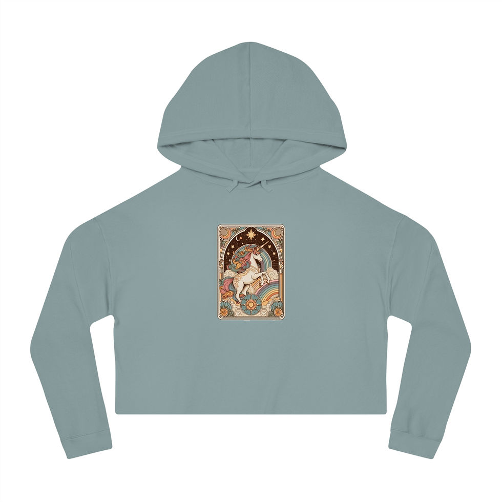 The Unicorn Cropped Hoodie