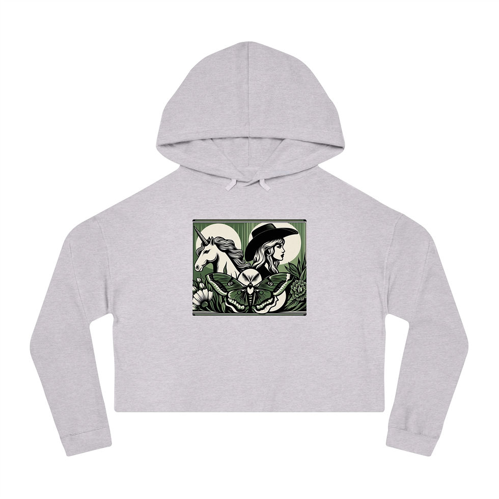 Thumbnail: Feral Gal Cropped Hoodie