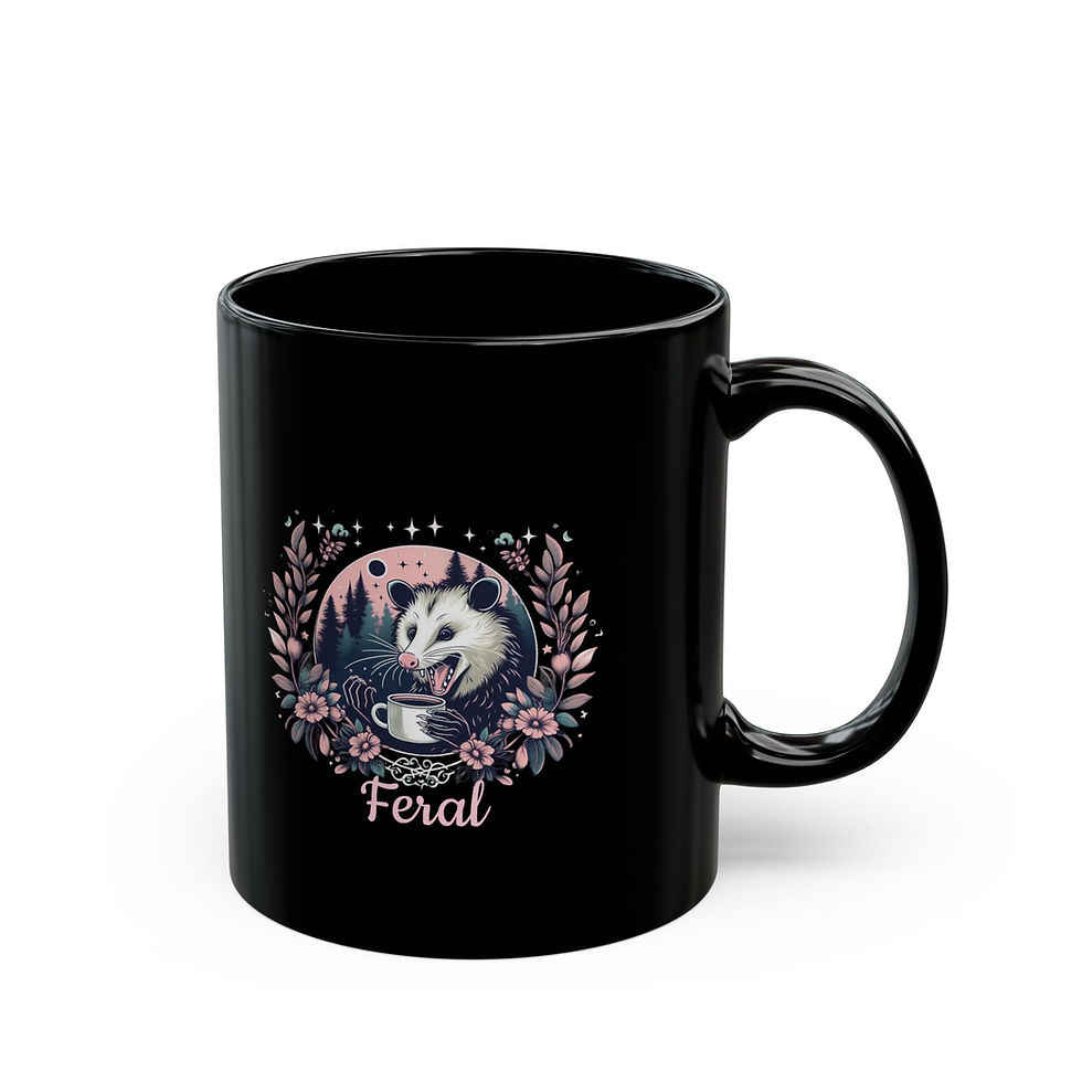 Thumbnail: Feral Possum Black Mug 11oz & 15oz