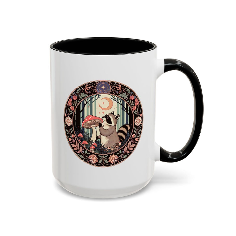 Thumbnail: Stargazing Raccoon Coffee Mug - 11oz