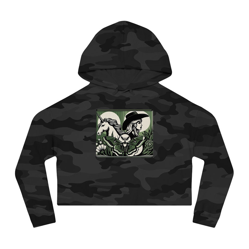 Thumbnail: Feral Gal Cropped Hoodie