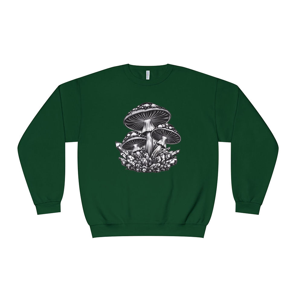 Thumbnail: Mystical Mushrooms Crewneck Sweatshirt