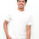 Thumbnail: Men's Cotton Regular Fit Round Neck T-Shirts- White (40)-L