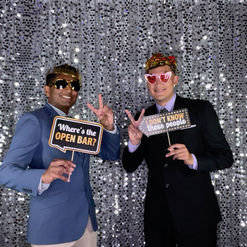 Two guys sharing a photo together at Fort Cavazos BOSS event