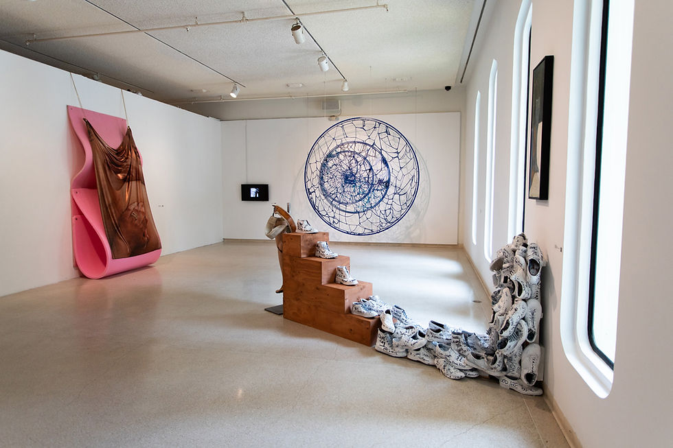 Artwork by Jaklin Romine, Amabelle Aguiluz, and Anahid Boghosian