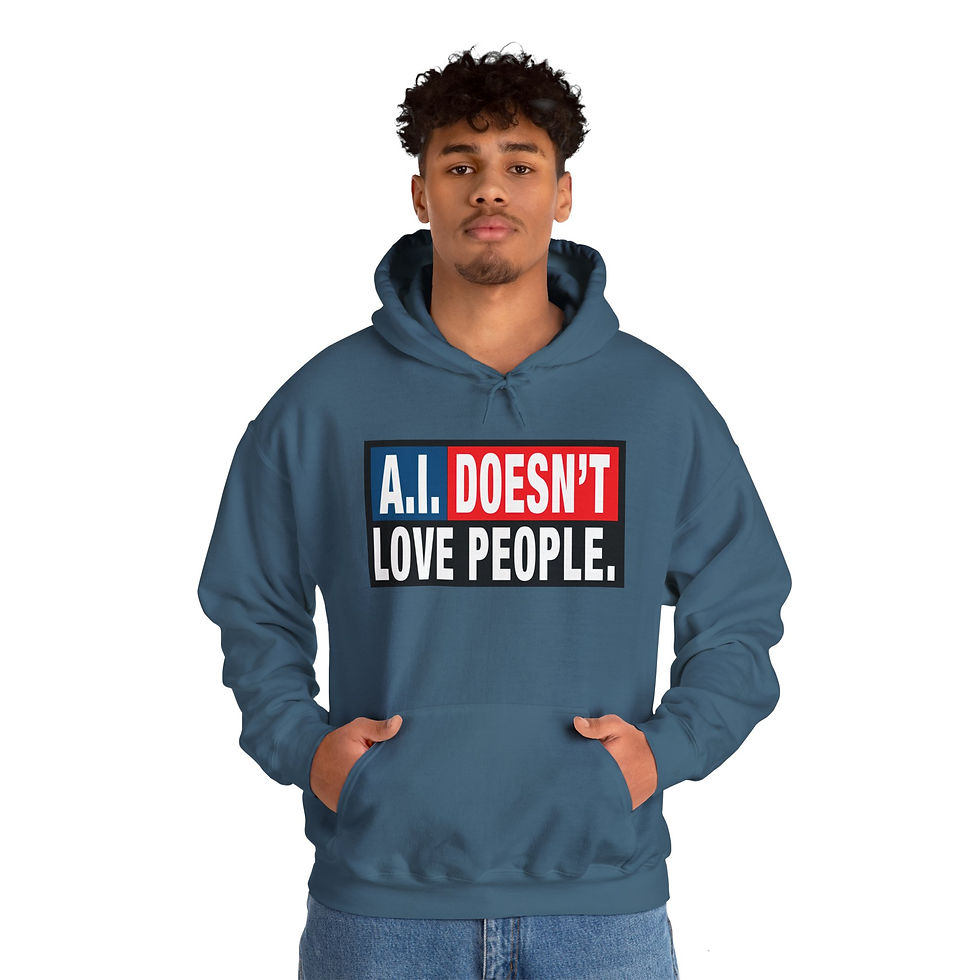 Thumbnail: AI DOESNT Love People Hoodie
