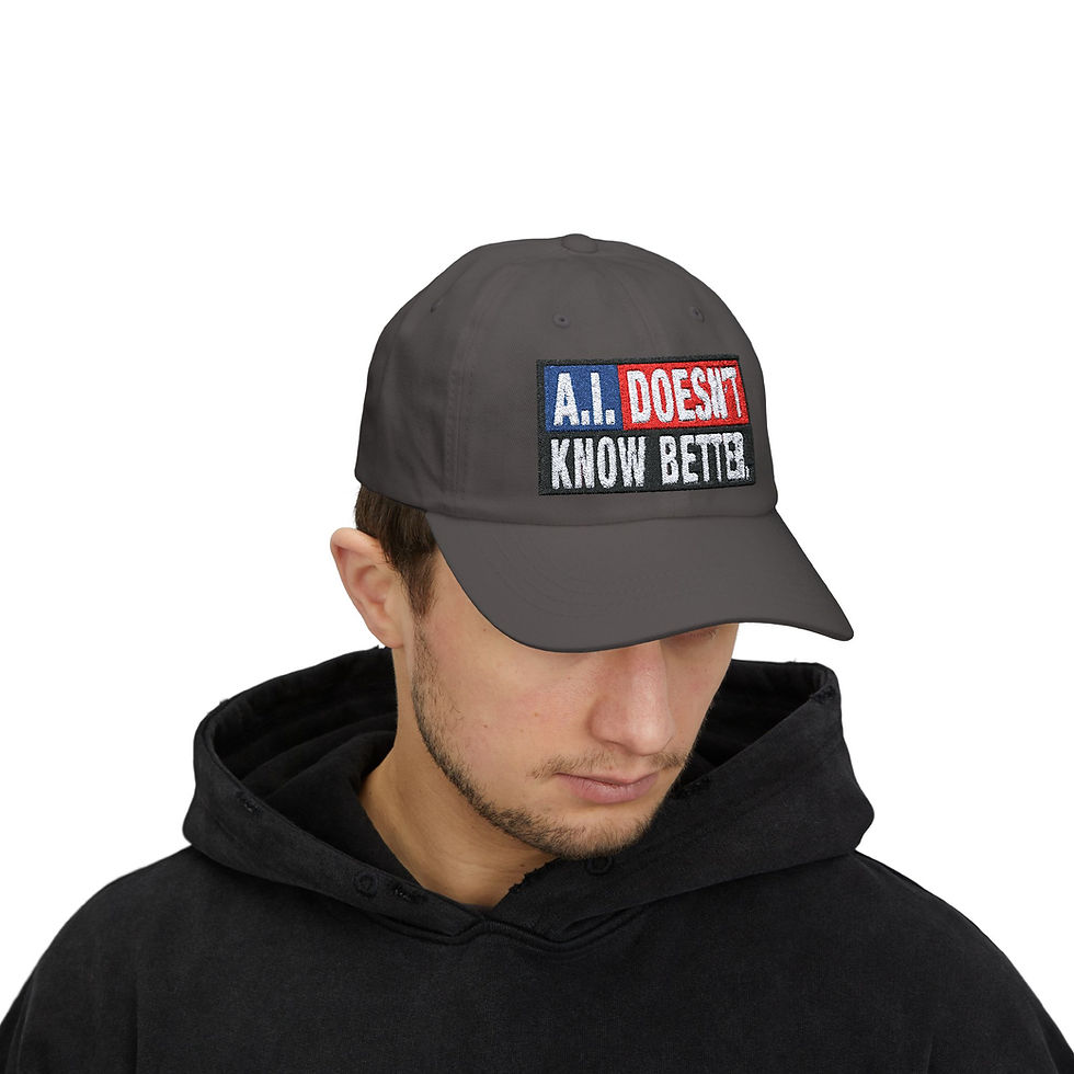 Thumbnail: AI DOESNT Know Better Hat