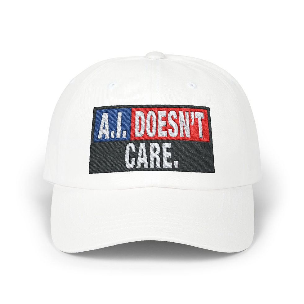 Thumbnail: AI DOESNT Care Hat