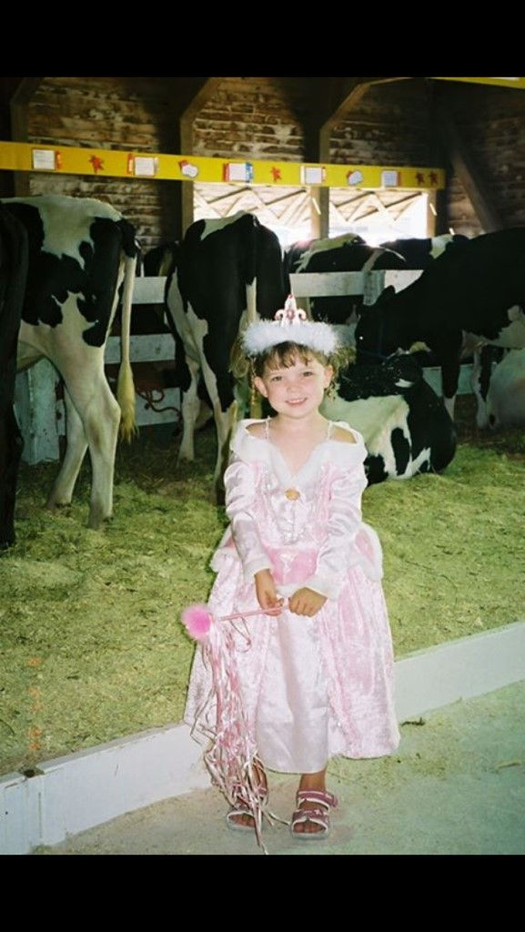 My cousin Lauren dressed up at the fair