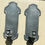 Thumbnail: Late 20th Century Italian Pewter Shield Candelabra Sconces - a Pair