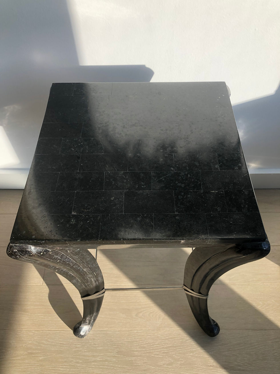 Thumbnail: Late 20th Century Modern Tessellated Stone Pedestal Side Table