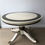 Thumbnail: Greco-Roman Hand-Painted Whitewashed Oak Extendable Round/Oval Dining Table