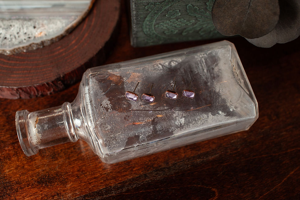 Thumbnail: Amethyst Stud Earrings