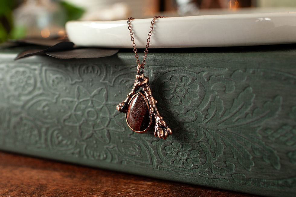 Thumbnail: Red Tiger’s Eye Twig Pendant
