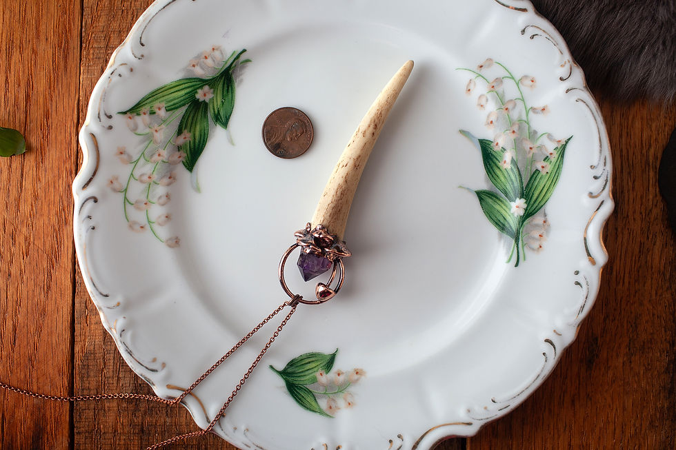 Thumbnail: Amethyst Deer Shed Pendant
