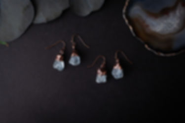 Raw Celestite Dangle Earrings