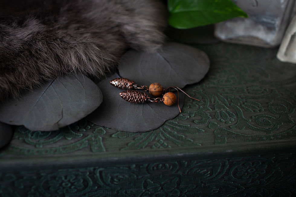 Thumbnail: Jasper Pinecone Earrings