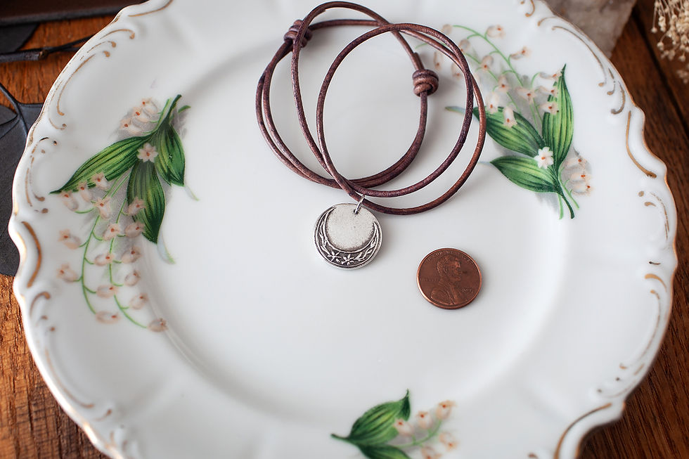 Thumbnail: Floral Moon Pendant