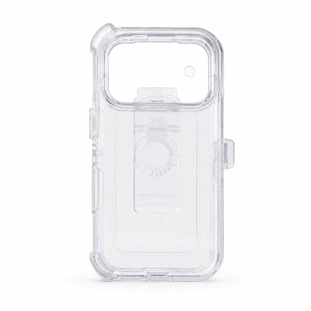 Cover Clear Resistente + Clip Baqueta Incluido