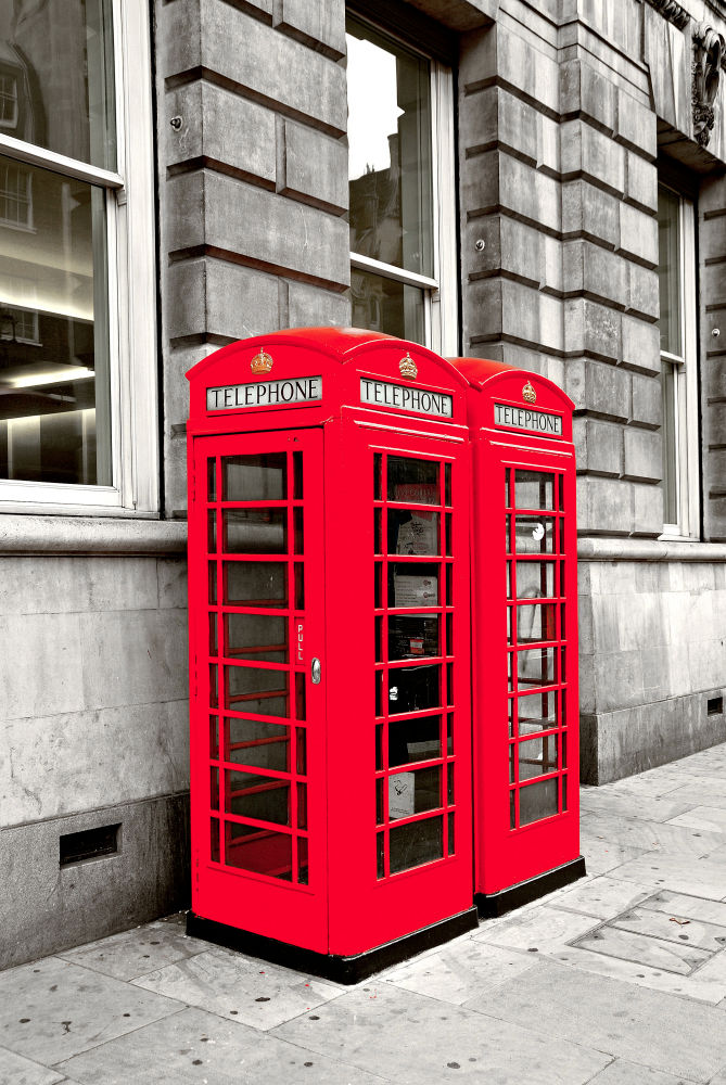 cabine de telefone em londres