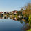 Miniatura: lago com casas na holanda