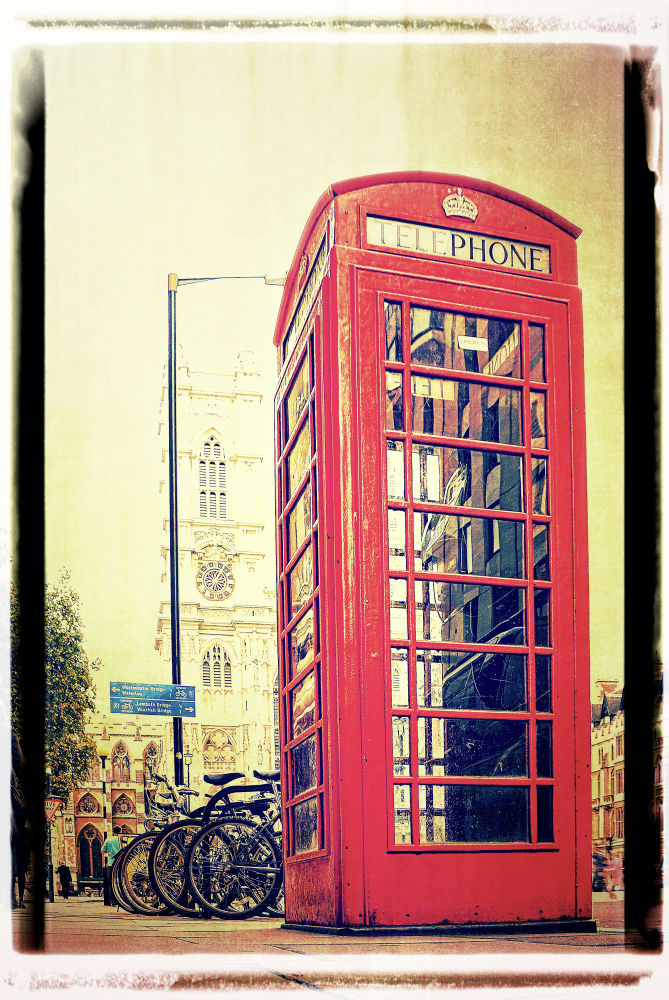 cabine de telefone em londres