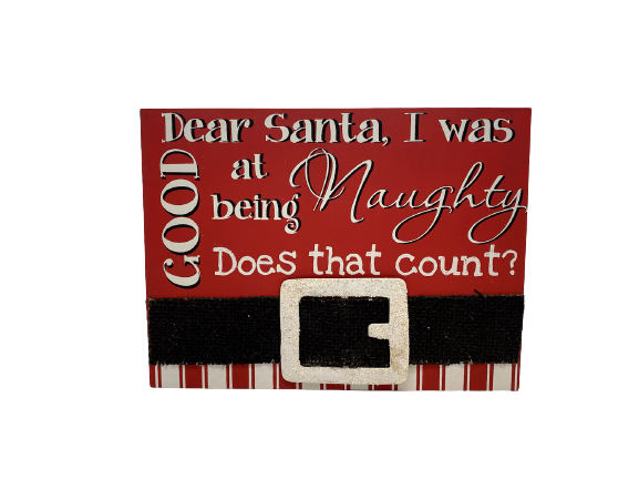 Thumbnail: Good at Being Naughty Box Sign