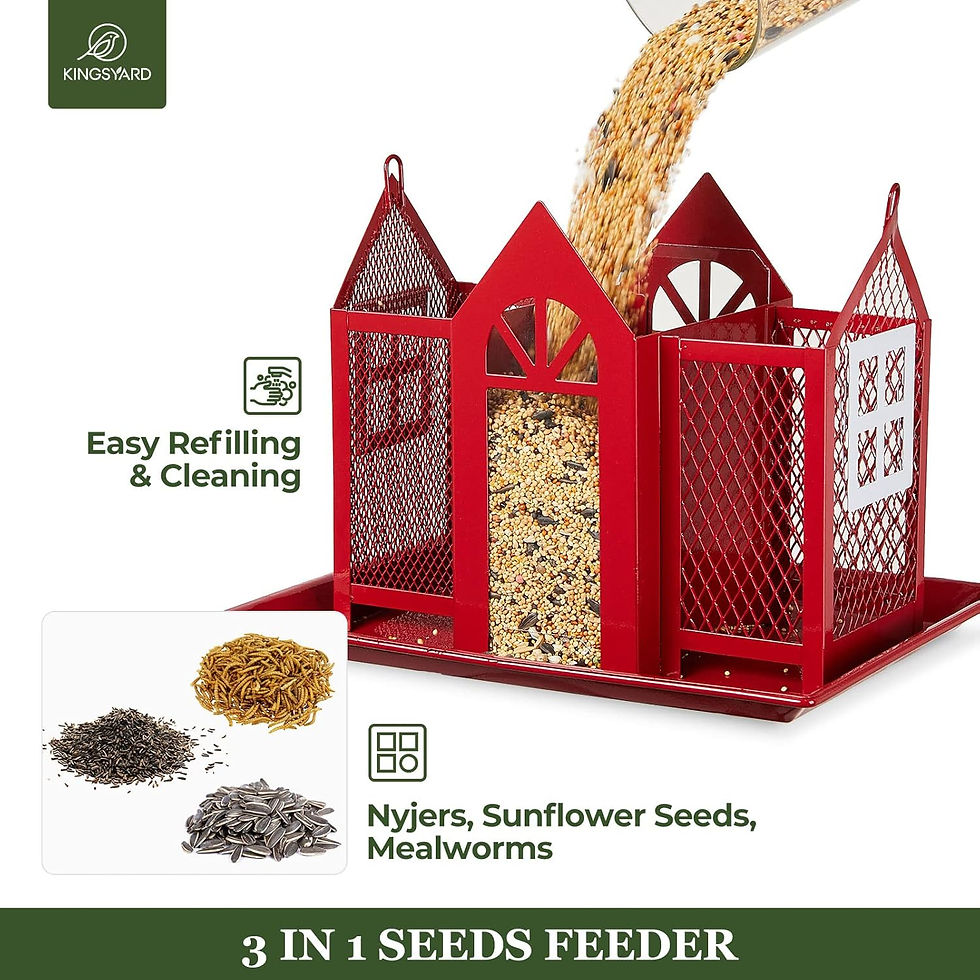 Thumbnail: Triple Bin Bird Feeder