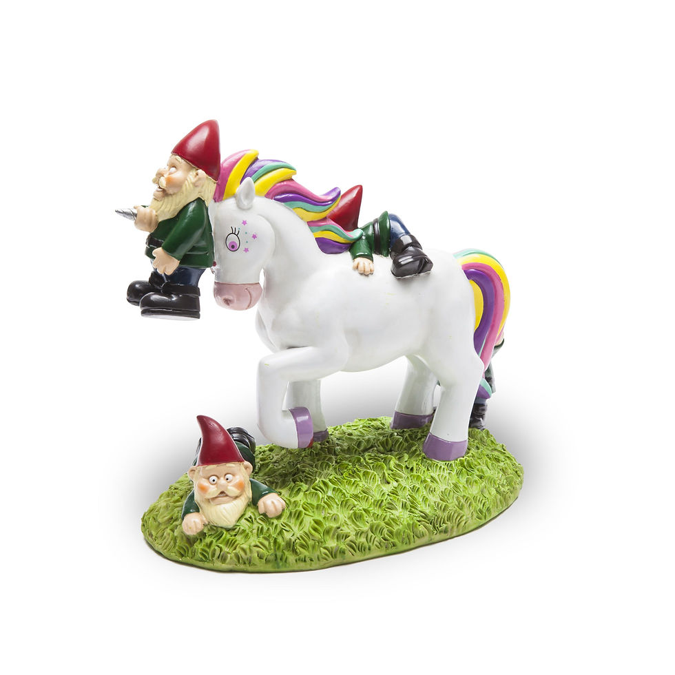 Thumbnail: Unicorn Attack Garden Gnomes
