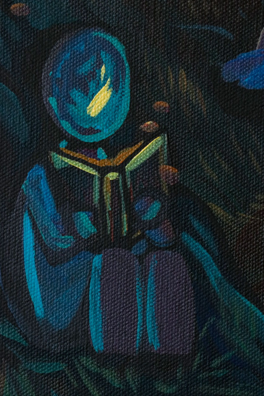 Thumbnail: "fireflies” 16 x 20" original painting