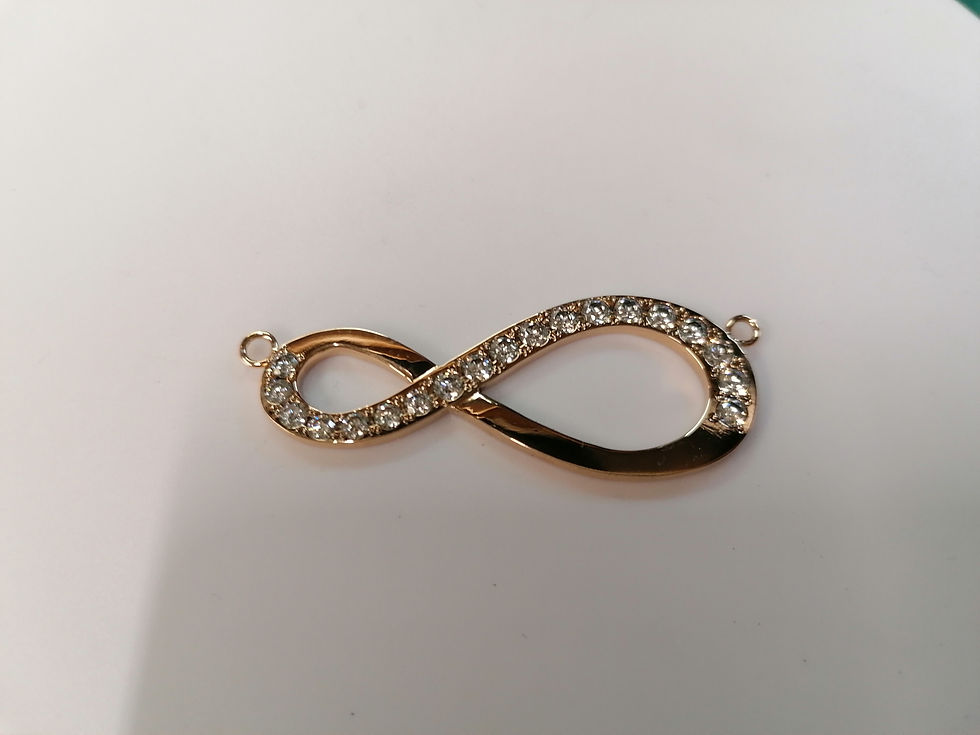 CZ gold necklace