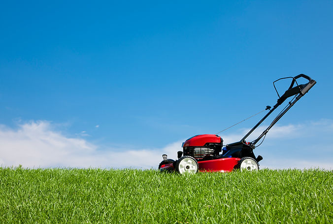 Red Lawn Mower