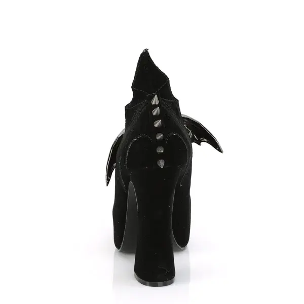 Thumbnail: DEMON-18 Black Velvet Mary Jane Pump