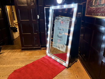 Magic Mirror Photobooth booth setup at Bartley Lodge Hotel, Southampton, Hampshire