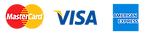Aceptamos tarjetas visa, amster y amex