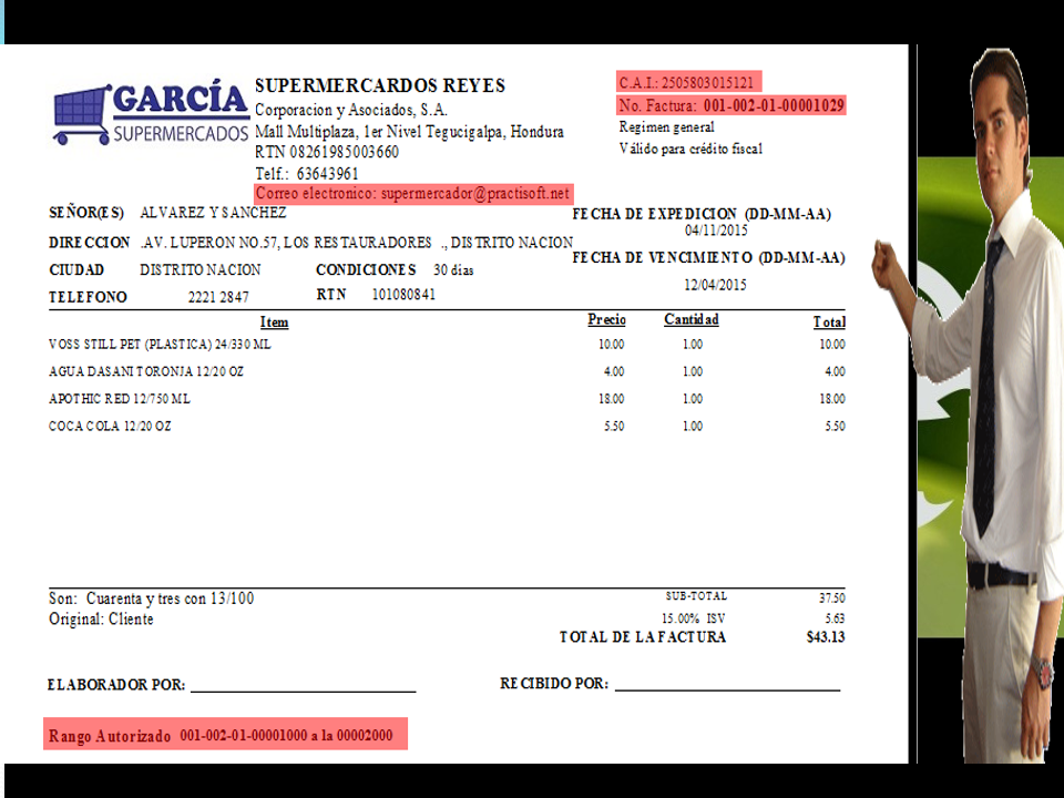 FACTURA MEDIA CARTA