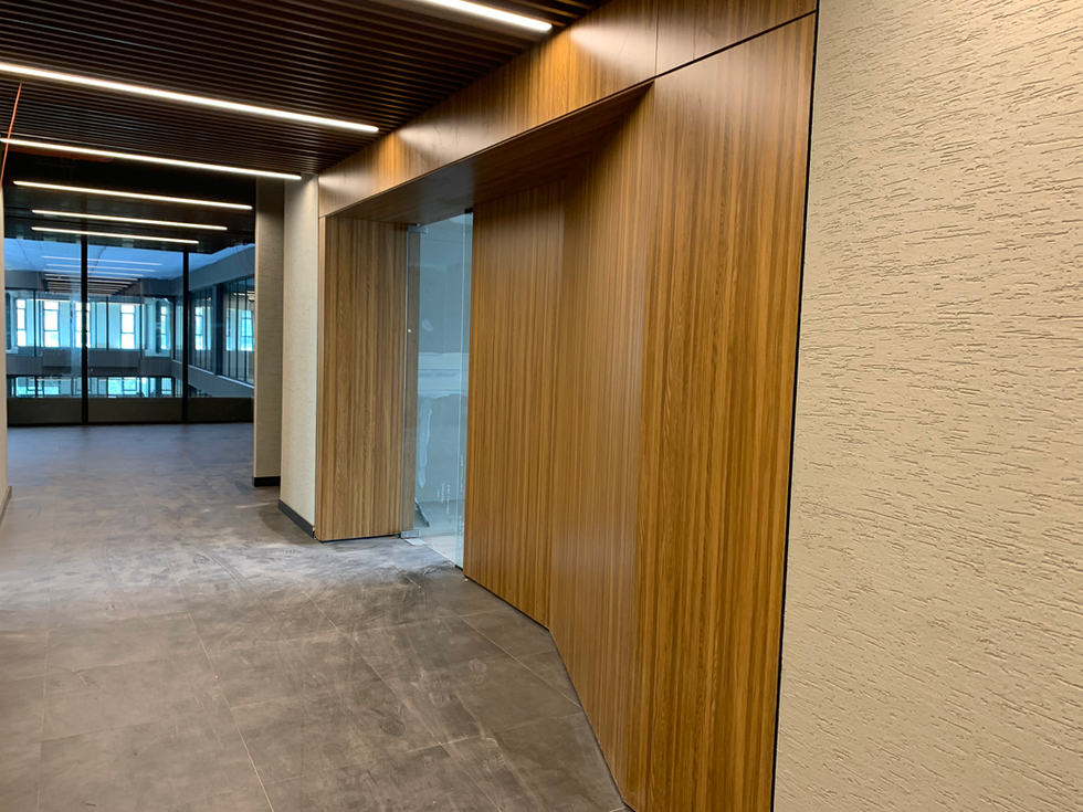 İç mimarlık projesine ait uygulama sonrası genel görünüm.