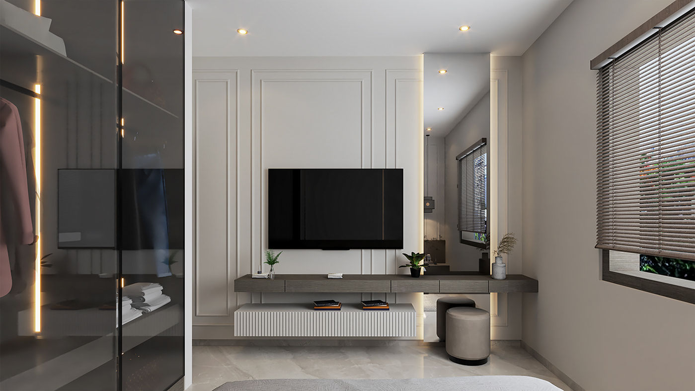 Kullanıcı deneyimi ön planda tutularak tasarlanmış yaşam alanı render görseli.