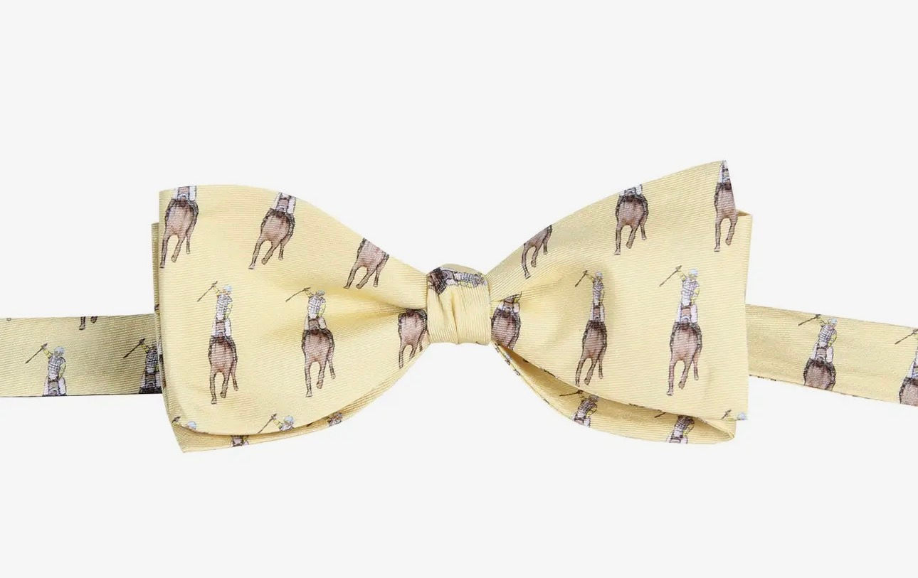 Cheering Jockey Horse Racing Bowtie
